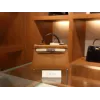 ミニケリー エプソム ゴールド・クレ・ブラック シルバー金具