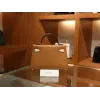 ミニケリー エプソム ゴールド・クレ・ブラック シルバー金具
