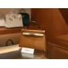 ミニケリー エプソム ゴールド・クレ・ブラック シルバー金具