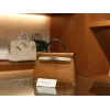 ミニケリー エプソム ゴールド・クレ・ブラック シルバー金具