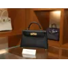 ミニケリー エプソム ブラック ゴールド金具