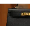 ミニケリー エプソム ブラック ゴールド金具