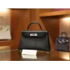 ミニケリー エプソム ブラック シルバー金具