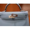 ミニケリー エプソム 75/Blue Jean ブルージーン シルバー金具