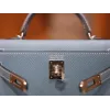 ミニケリー エプソム 75/Blue Jean ブルージーン シルバー金具