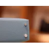 ミニケリー エプソム 75/Blue Jean ブルージーン シルバー金具