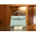 ミニケリー エプソム U2/Blue Zephyr ブルーゼフィール シルバー金具