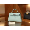 ミニケリー エプソム U2/Blue Zephyr ブルーゼフィール シルバー金具