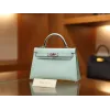ミニケリー エプソム U2/Blue Zephyr ブルーゼフィール シルバー金具