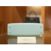 ミニケリー エプソム U2/Blue Zephyr ブルーゼフィール シルバー金具