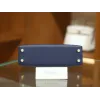 ミニケリー エプソム 73/Blue Saphir  ブルーサフィール ゴールド金具