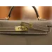 ミニケリー エプソム エトゥープ ゴールド金具