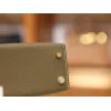 ミニケリー エプソム エトゥープ ゴールド金具