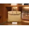 バーキン25 オーストリッチ グリス ゴールド金具