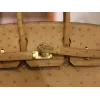 バーキン25 オーストリッチ グリス ゴールド金具