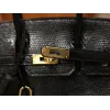 バーキン25 Lizardリザード ブラック ゴールド金具