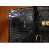 バーキン25 Lizardリザード ブラック ゴールド金具