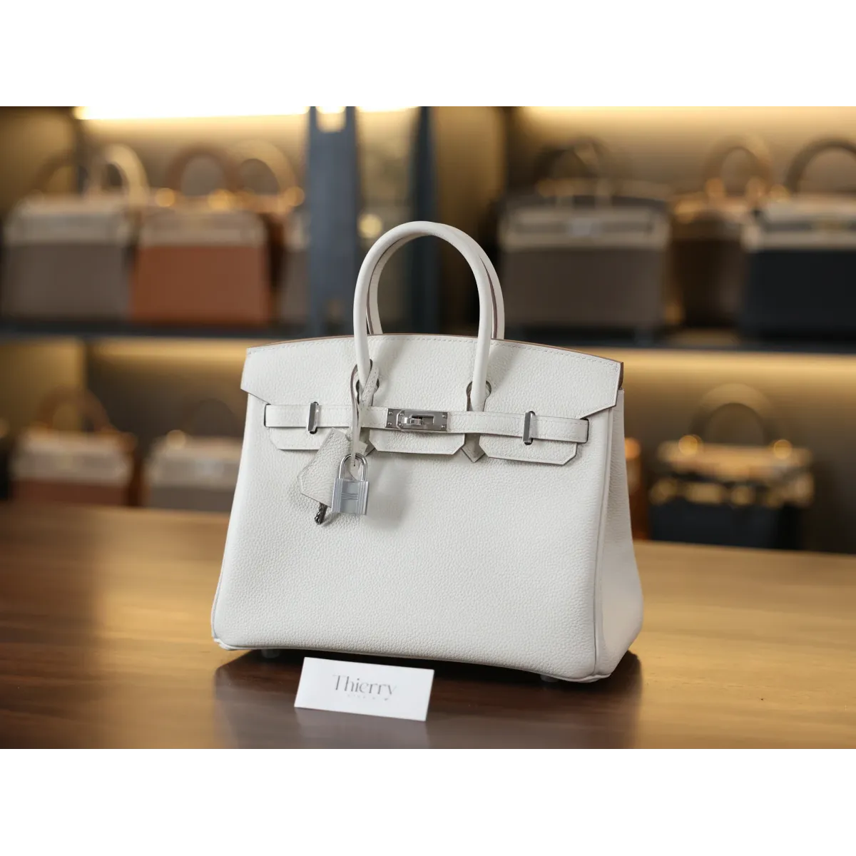 バーキン25 トゴ Q1/Sauge  セージ シルバー金具