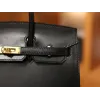 バーキン25 ボックス セリエ ブラック Sellier Blackゴールド金具