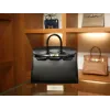 バーキン25 ボックス セリエ ブラック Sellier Blackゴールド金具