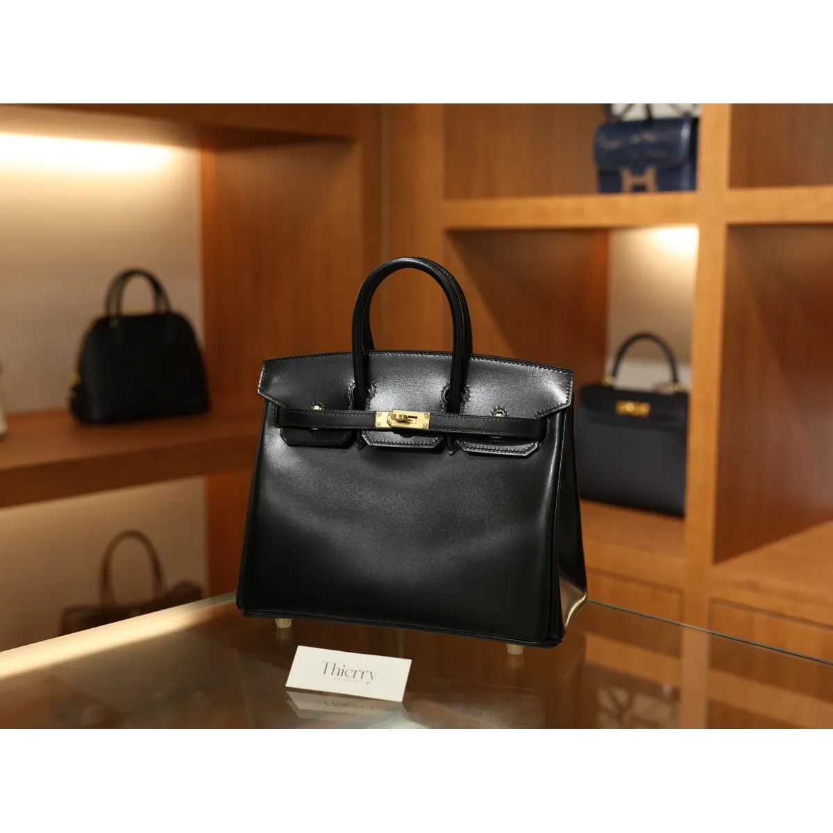 バーキン25 ボックス Box Black  ブラック ゴールド金具