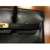 バーキン25 ボックス Box Black  ブラック ゴールド金具