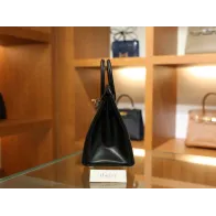 バーキン25 ボックス Box Black  ブラック ゴールド金具