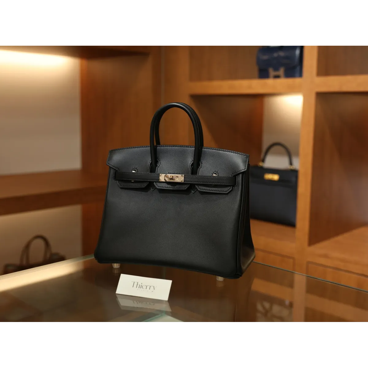 バーキン25 スイフトSwift ブラック ローズゴールド金具