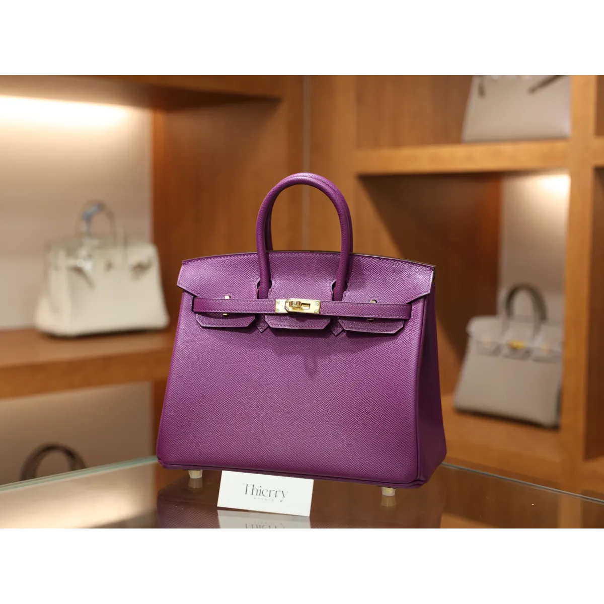 バーキン25 ヴォーエプソン Epsom P9/ Anemoneアネモネ ゴールド金具