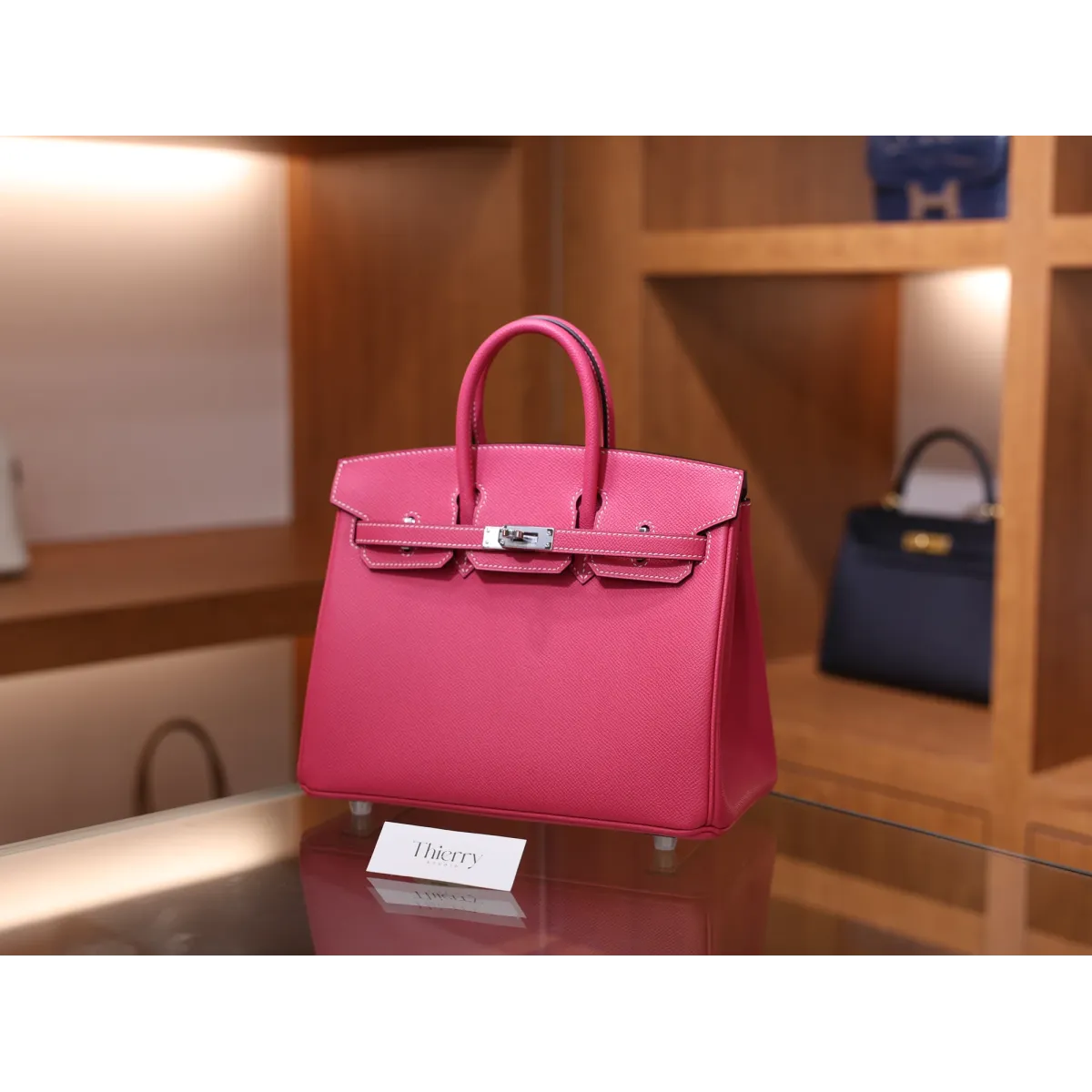 バーキン25 ヴォーエプソン L3/Rose Purple  ローズパープル シルバー金具