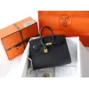 バーキン25 ヴォーエプソン Sellierセリエ ブラック Blackゴールド金具