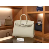 バーキン25 ヴォーエプソン セリエ 10/ Craie クレ シルバー金具