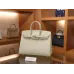 バーキン25 ヴォーエプソン セリエ 10/ Craie クレ シルバー金具