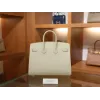 バーキン25 ヴォーエプソン セリエ 10/ Craie クレ シルバー金具