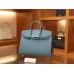 バーキン 25 ヴォーエプソン 75/Blue Jean ブルージーンシルバー金具