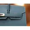 バーキン 25 ヴォーエプソン 75/Blue Jean  ブルージーンシルバー金具