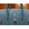 バーキン 25 ヴォーエプソン 75/Blue Jean  ブルージーンシルバー金具