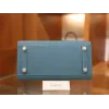 バーキン 25 ヴォーエプソン 75/Blue Jean  ブルージーンシルバー金具