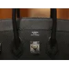 バーキン 25 ヴォーエプソン セリエ Sellier ブラック シルバー金具