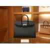 バーキン 25 ヴォーエプソン セリエ Sellier ブラック シルバー金具