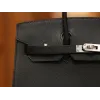 バーキン 25 ヴォーエプソン セリエ Sellier ブラック シルバー金具