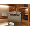バーキン 25 ヴォーエプソン セリエ エトゥープEtoupeシルバー金具