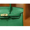 バーキン 25 クレマンス Clemence U4/Vert Vertigo ヴェールヴェルティゴ ゴールド金具