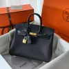 Birkin-045 バーキン 25 タッチ マットBlack ブラック ゴールド金具