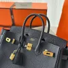 Birkin-045 バーキン 25 タッチ マットBlack ブラック ゴールド金具