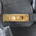 Birkin-045 バーキン 25 タッチ マットBlack ブラック ゴールド金具