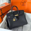 Birkin-045 バーキン 25 タッチ マットBlack ブラック ゴールド金具