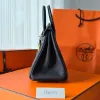 Birkin-045 バーキン 25 タッチ マットBlack ブラック ゴールド金具