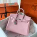 Birkin-047 バーキン 25 スイフト Silver 3Q/ Rose Sakura ローズサクラ シルバー金具