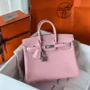 Birkin-047 バーキン 25 スイフト Silver 3Q/ Rose Sakura ローズサクラ シルバー金具